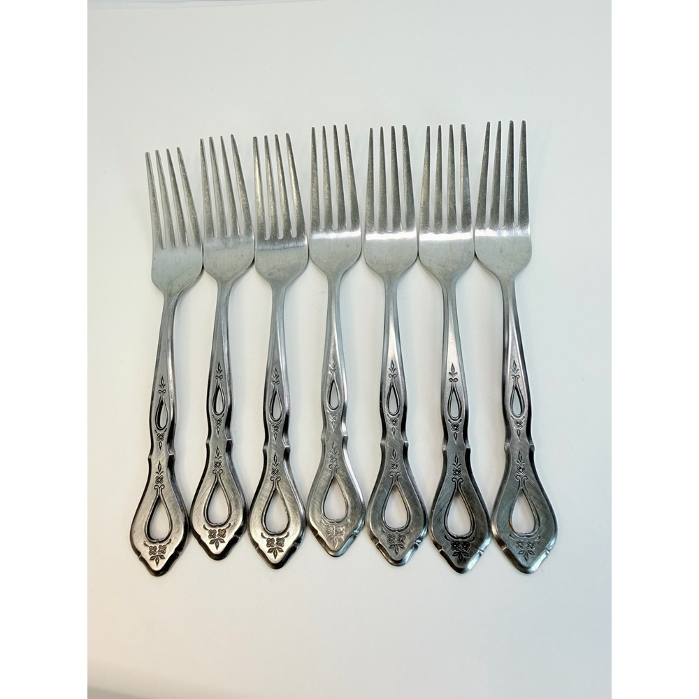 Stanley Roberts Autumn Ballad Stainless Lot 6 Dinner Forks Replacements Crafting
